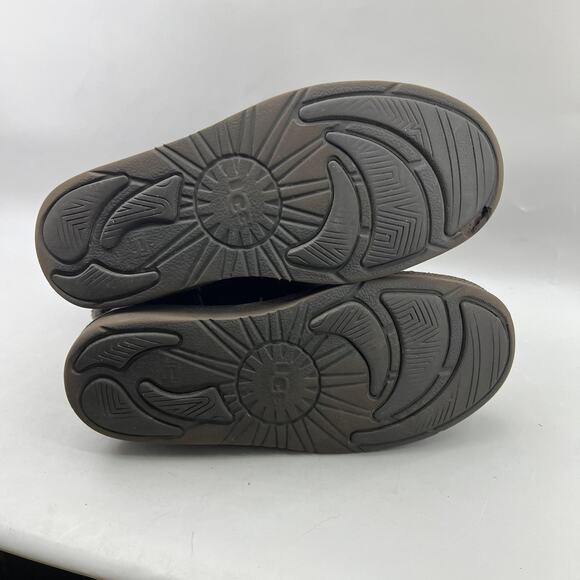 UGG Becket Boots Women Size 7 Brown Shearling Buckle Mid Calf Winter Strap Shoes - Picture 7 of 10